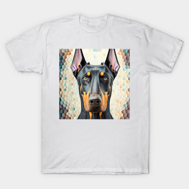 A Fractal Design of A Doberman T-Shirt by daniel4510